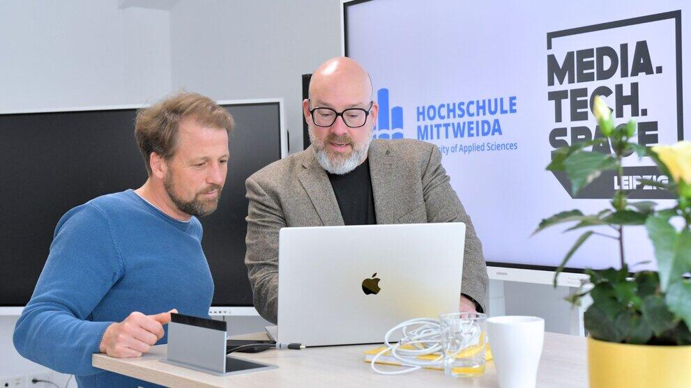 Christoph Weiss in discussion at MediaTechSpace